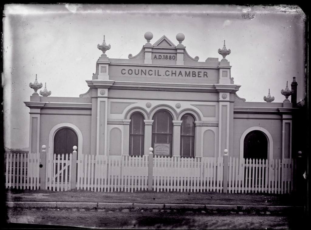 Hamilton Council Chambers 1880. University of Newcastle, Cultural Collections.