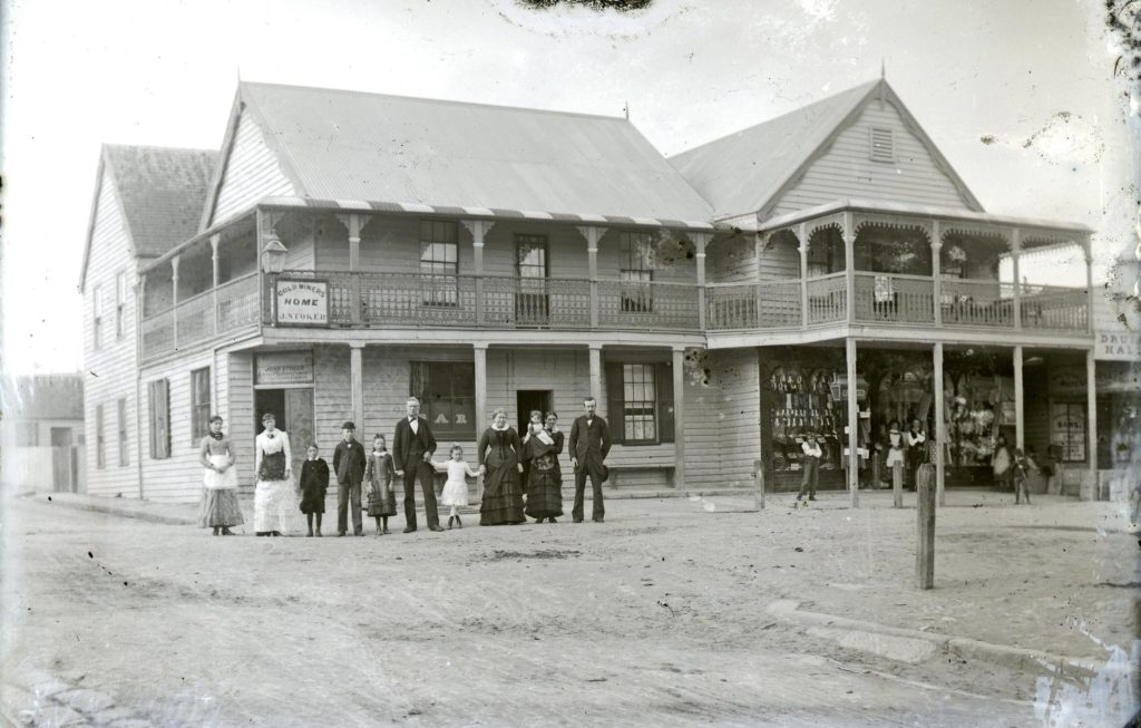Stoker’s Hotel 1884-1885. Photo by Ralph Snowball. University of Newcastle, Cultural Collections.